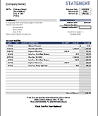 16 Printable Invoice Statement Template for Ms Word for Invoice Statement Template