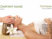 16 Printable Massage Name Card Template Photo with Massage Name Card Template