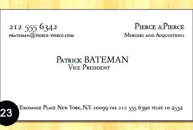 16 Report American Psycho Business Card Template Word For Free with American Psycho Business Card Template Word