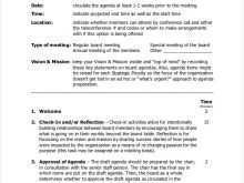 16 Report Meeting Agenda Template Sample for Ms Word with Meeting Agenda Template Sample