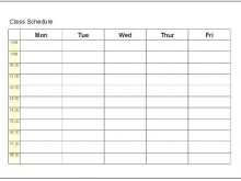 16 Report Student Schedule Template Word For Free for Student Schedule Template Word