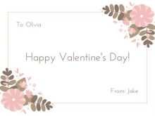 16 Standard Flower Valentine Card Templates For Free for Flower Valentine Card Templates