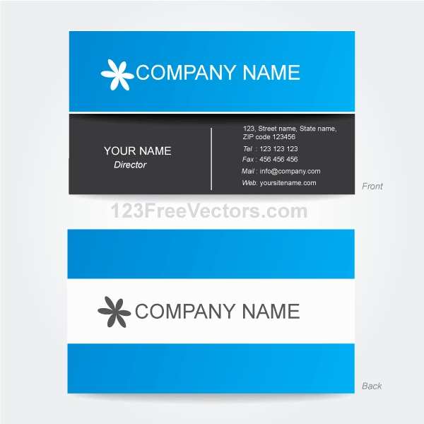 name card template illustrator ai free download