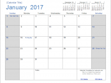 16 The Best Daily Calendar Template 2017 Excel Maker for Daily Calendar Template 2017 Excel