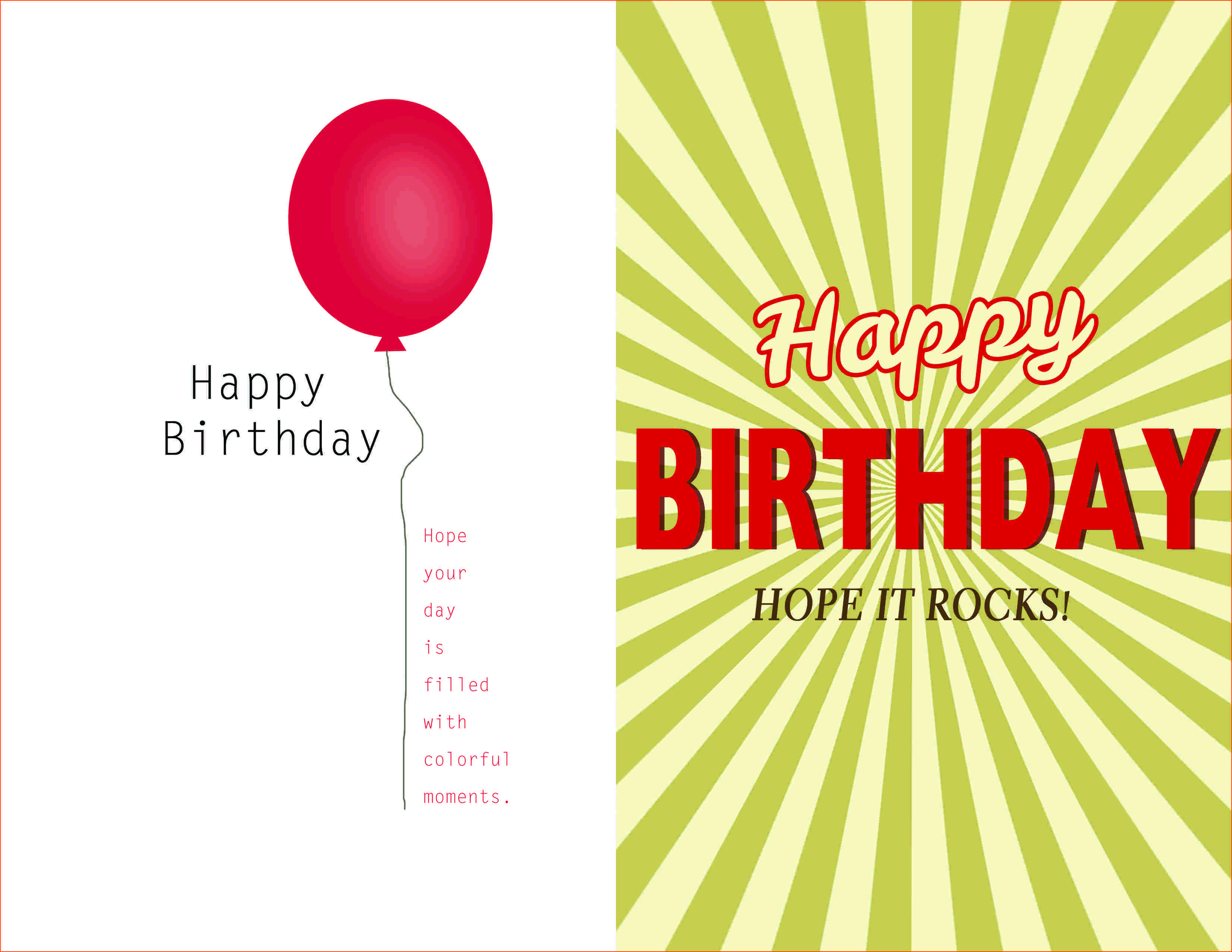 Happy Birthday Card Template Ppt Cards Design Templates