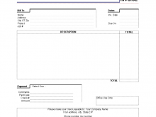 Blank Consulting Invoice Template