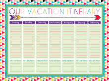 16 Visiting Travel Itinerary Template With Calendar Formating for Travel Itinerary Template With Calendar
