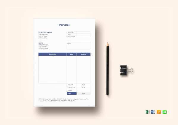 17 Adding Basic Personal Invoice Template for Ms Word by Basic Personal Invoice Template