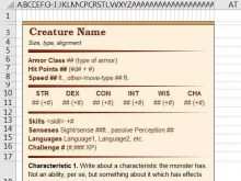 17 Adding Monster Card Template 5E for Ms Word by Monster Card Template 5E