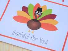 17 Adding Turkey Thank You Card Template in Photoshop for Turkey Thank You Card Template
