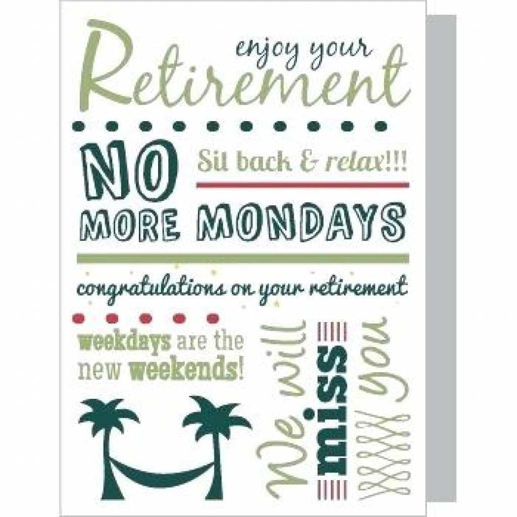 Free Printable Retirement Card Templates