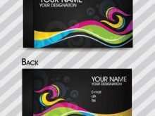 Colorful Name Card Template