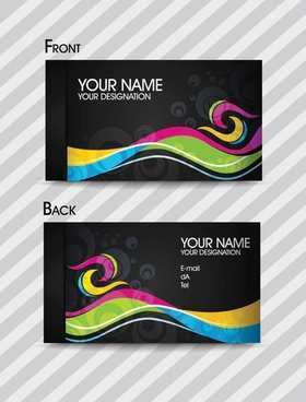 17 Blank Colorful Name Card Template Layouts with Colorful Name Card Template