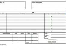 Blank Job Invoice Template