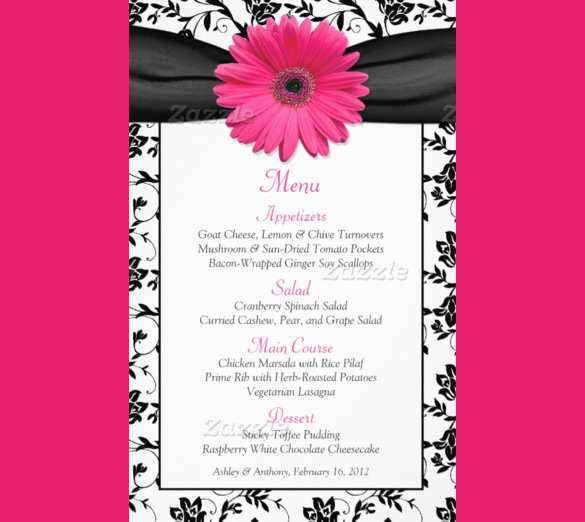 17 Creating Menu Card Template Birthday Templates for Menu Card Template Birthday