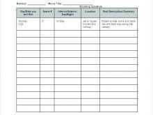 17 Creating Movie Production Schedule Template Layouts by Movie Production Schedule Template