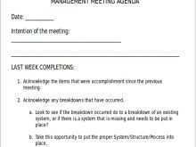 121 Meeting Agenda Template