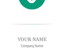 Name Card Sample Template