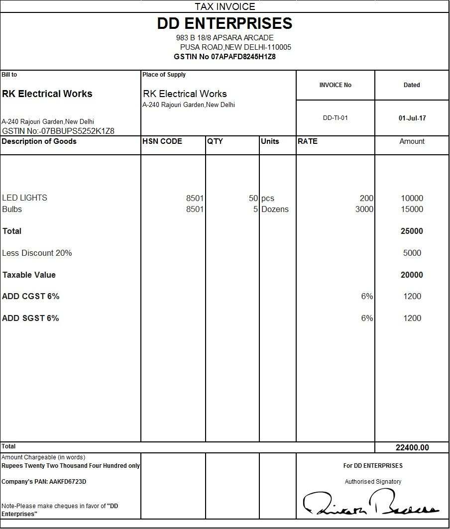 17 Format Construction Invoice Template With Gst Now for Construction Invoice Template With Gst