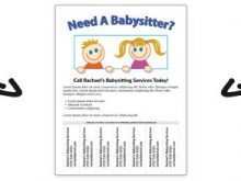 17 Free Babysitter Flyer Template for Ms Word for Babysitter Flyer Template