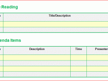 Meeting Agenda Minutes Template Word