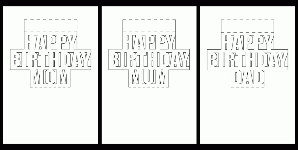 17 Free Printable 3D Birthday Card Template Free in Photoshop for 3D Birthday Card Template Free