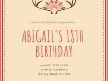 17 Free Printable Invitation Card Template For 18Th Birthday Maker by Invitation Card Template For 18Th Birthday