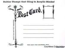 17 Free Printable Postcard Template Rubber Stamp Maker with Postcard Template Rubber Stamp