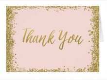 17 Free Thank You Card Template Gold With Stunning Design for Thank You Card Template Gold