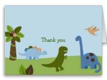 17 How To Create Dinosaur Thank You Card Template Templates for Dinosaur Thank You Card Template