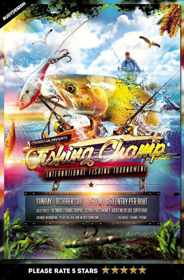 17 How To Create Fishing Tournament Flyer Template PSD File by Fishing Tournament Flyer Template