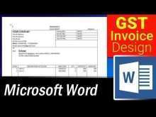 Blank Gst Invoice Format In Excel