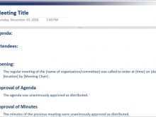 17 Printable Onenote Meeting Agenda Template Download with Onenote Meeting Agenda Template