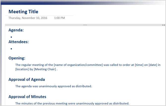 17 Printable Onenote Meeting Agenda Template Download with Onenote Meeting Agenda Template
