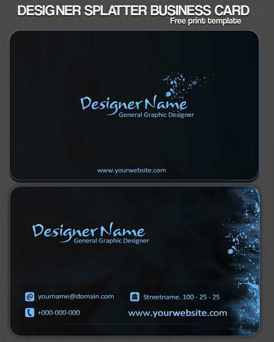 Business Card Templates Free Download For Photoshop