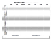 17 Standard College Class Schedule Template Printable Download for College Class Schedule Template Printable