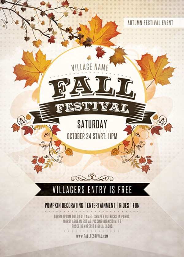 17 Standard Fall Festival Flyer Templates Free Download by Fall Festival Flyer Templates Free