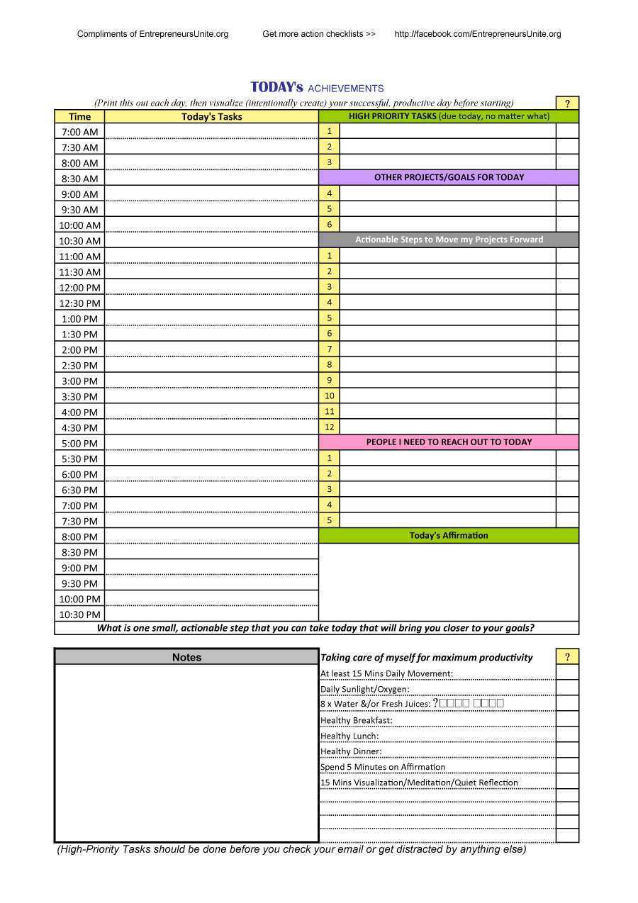 17 The Best Sample Daily Agenda Template for Ms Word with Sample Daily Agenda Template