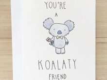 17 Visiting Koala Birthday Card Template For Free with Koala Birthday Card Template