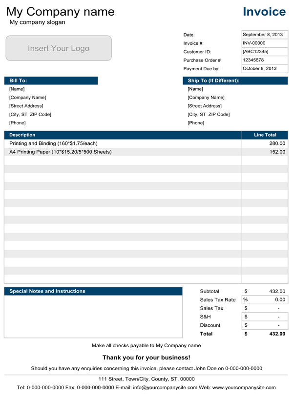 Vat Invoice Template Uk Excel Cards Design Templates