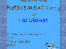 18 Best Retirement Party Flyer Template Maker by Retirement Party Flyer Template