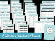 18 Blank High School Student Planner Template for Ms Word for High School Student Planner Template