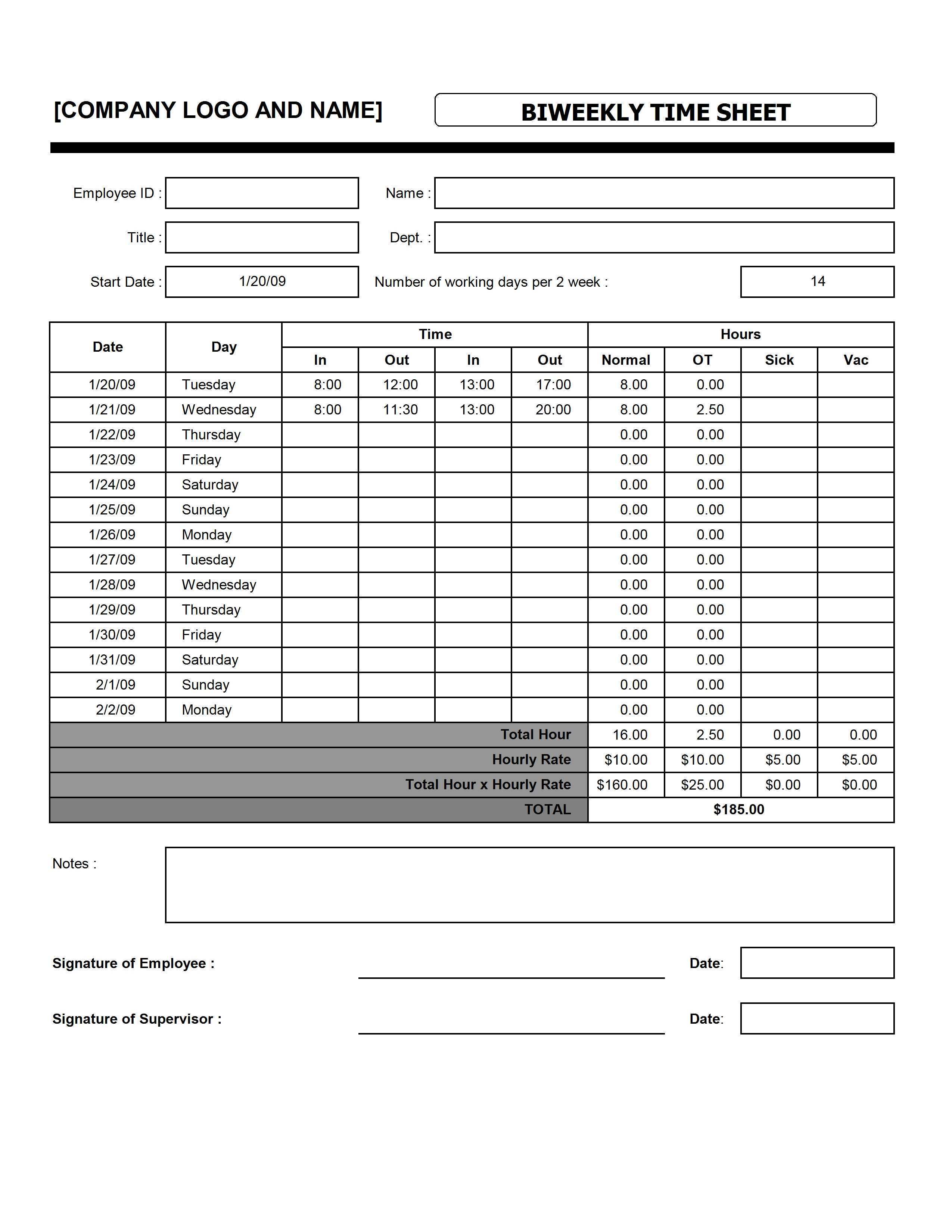 18 Create Operations Employee Time Card Excel Template Photo by Operations Employee Time Card Excel Template