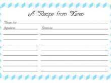 18 Creating A Recipe Card Template With Stunning Design for A Recipe Card Template