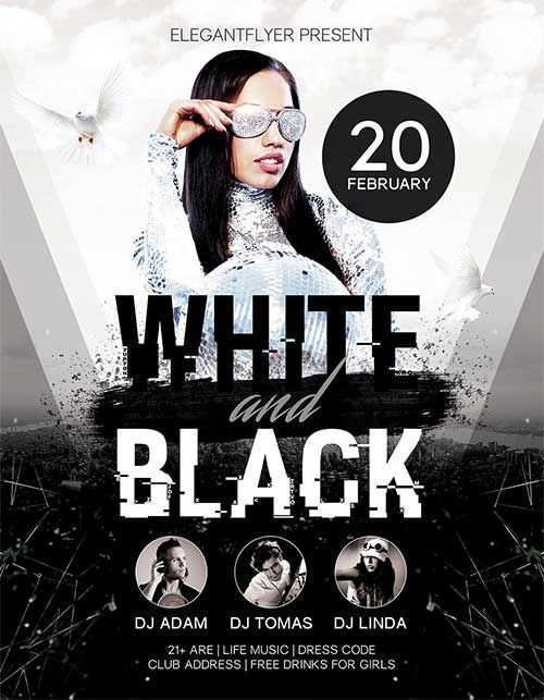18 Creating Black And White Flyer Template Free in Photoshop for Black And White Flyer Template Free