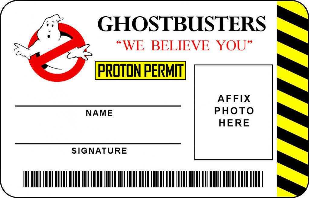18 Creative Ghostbusters Id Card Template Download by Ghostbusters Id Card Template