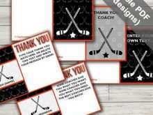 18 Creative Hockey Thank You Card Template Download by Hockey Thank You Card Template