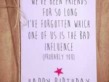 18 Customize Birthday Card Template For Best Friend for Ms Word with Birthday Card Template For Best Friend
