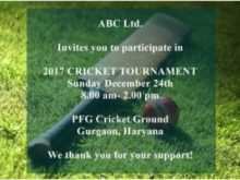 18 Customize Invitation Card Format For Cricket Tournament Now with Invitation Card Format For Cricket Tournament