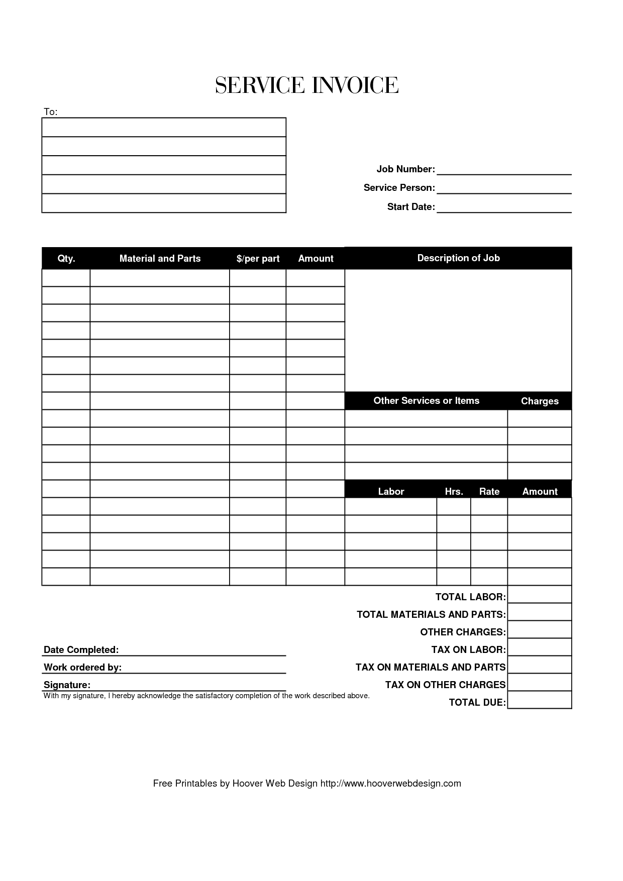 18 Customize Our Free Blank Billing Invoice Template Pdf Photo for Blank Billing Invoice Template Pdf